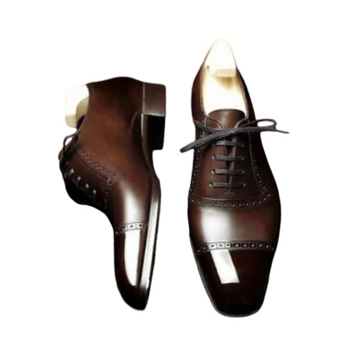 Handmade mens brown leather - handmade,