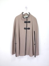 Windsmoor Cape One Size Camel Beige Wool Blend Batwing Jacket Poncho Buckles