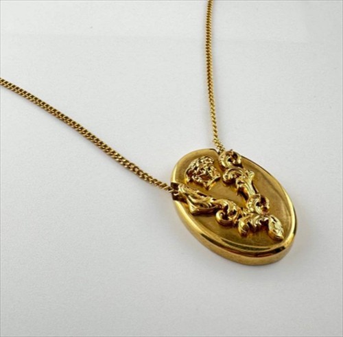 Versace oval necklace - versace,