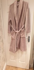 marks and spencer toffee dressing gown size 16-18 standard