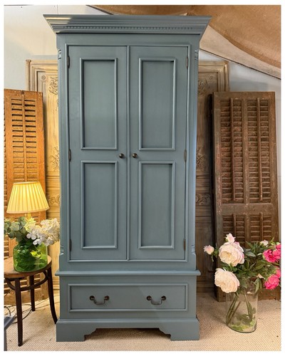 Painted panelled wardrobe - painted,