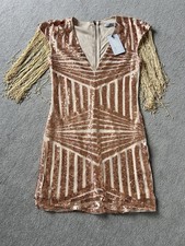 NB Avenue Gold Sequin Fringe