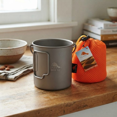 Durable titanium 750ml camping - titanium,