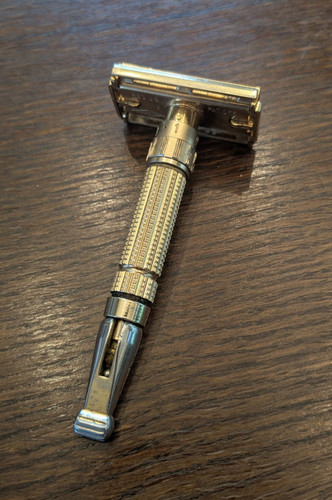 1958 gold gillette vintage - gold,