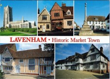 Postcard LAVENHAM Historic Market Town Na Property Sky Photograph Window AA00148