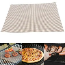 4x BBQ Grill Mesh Mat Non-Stick Oven Liners Cooking Barbecue Baking Sheet