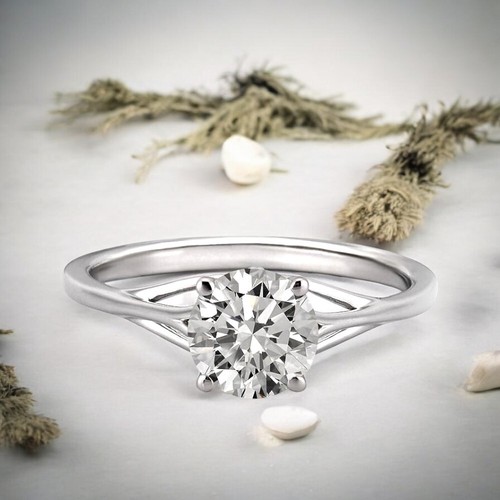 Diamond engagement ring 18k - engagement,