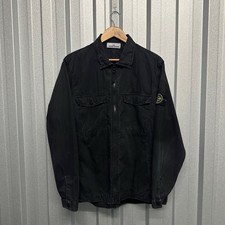 Stone Island Men's Overshirt Jacket Size M Black Good Condition 100% Authentic