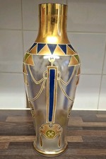  Art Deco Enameled Glass Ewer