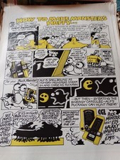 Sk199  ephemera 1980s Advert Puck Monster Galaxy Invader 