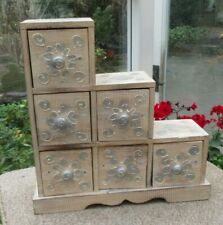 Trinket 6 Draws Wooden Chest 32 cm High