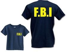 FBI Kids T-Shirt - Funny Childrens T Shirt Feds F.B.I USA fancy dress cool wear