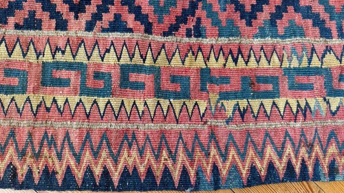 Antique caucasian hand knotted