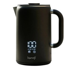 Led electric kettle black - 1.7l,