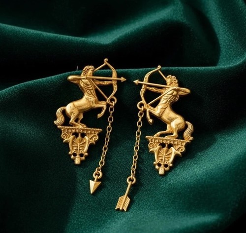 Medieval earrings sagittarius - medieval,