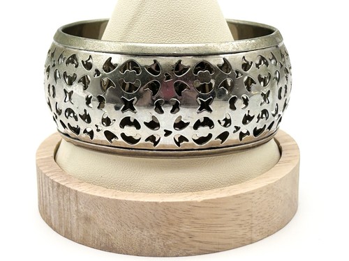 Chunky silver tone - silver, openwork