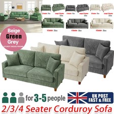 Modern 2/3/4 Seater Corduroy
