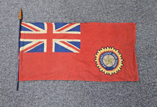 Vintage British India Flag Red