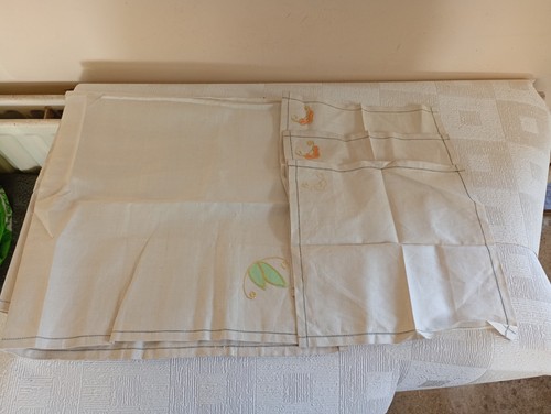 Vintage table cloth napkins - table, &