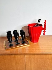 A Set Of 6 Black Vintage