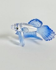 SWAROVSKI CRYSTAL SIAMESE FIGHTING FISH BLUE 236718 MINT RETIRED RARE