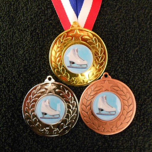 Ice skating medal ribbon - skating,