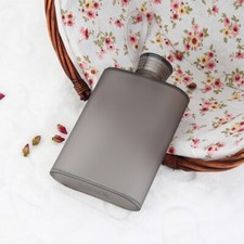 Plastic Hip Liquor Alcohol Flask Pocket Water Bottles Gray