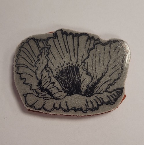 Poppy head cling - cling, mounted