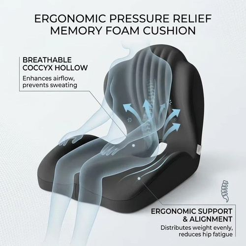 Ergonomic memory foam seat - memory,