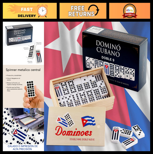 Cuban double nine - double, dominoes