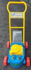 Grass Hopper Childs Push Along Lawn Mower Garden Toy vintage 1980s
