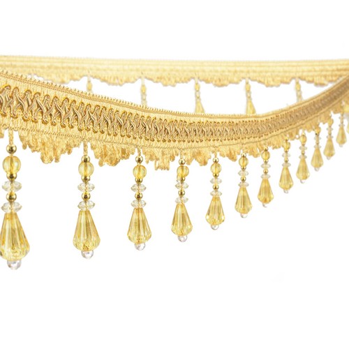 Yards crystal beaded tassel - crystal,