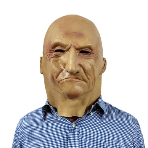 Realistic old man mask bald - old,