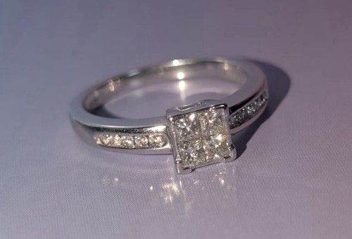 Diamond engagement ring - diamond,