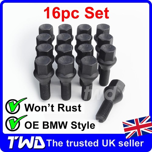Black alloy wheel - alloy, bolts