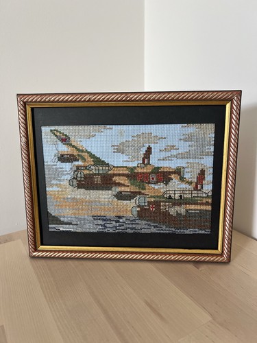 Cross stitch framed avro - framed, an