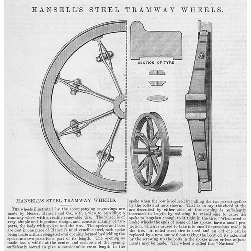 Hansell steel tramway - steel,