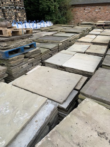 Reclaimed yorkstone slabs - reclaimed,