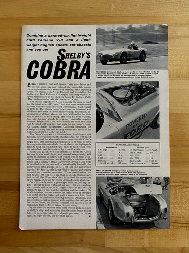 1962 print article shelby - 1962, shelby's