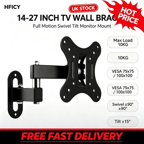 Full motion monitor - monitor, wall