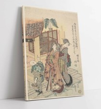 HOKUSAI, TWO WOMEN -CANVAS