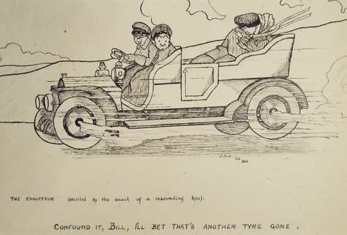 Original pen ink drawing - &,