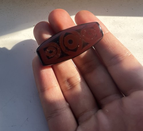 Tibetan dzi pendant - tibetan,
