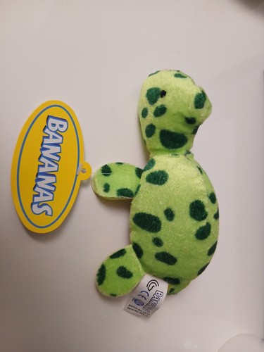Green turtle soft toy small - green,