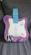 Vintage Hannah Montana Guitar Shaped Vanity Case Make Up Bag - Used
