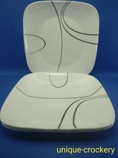 4 x Corelle Simple Lines Vitrelle 26.7cm Dinner Plates