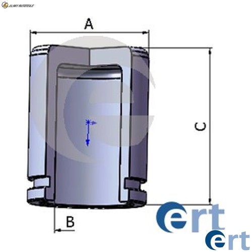 Piston brake caliper 151209 - piston, 151209-c