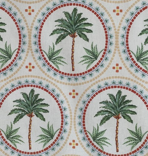 Palm trees cotton - palm, printed