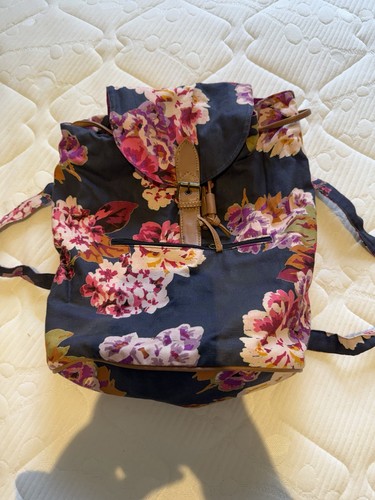 Floral canvas backpack - floral,
