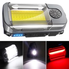 LED Work Light COB Inspection Lamp Hand Torch USB Rechargeable Cordless Magnetic